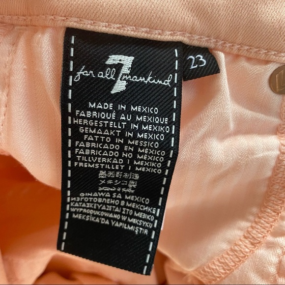 7 For All Mankind Cropped Skinny Jeans, Size 23 - Picture 7 of 11